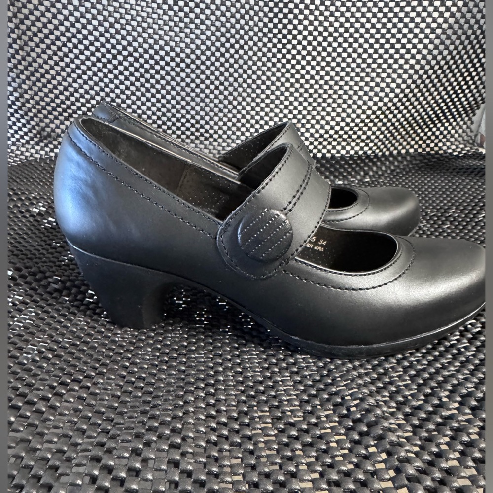 ANDREA  Black Mary Jane Heels - Picture 3 of 10